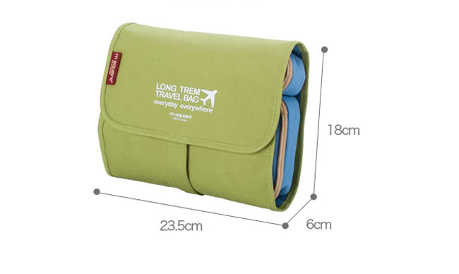 M Square - 旅行收納化妝包 (大)-素色粉