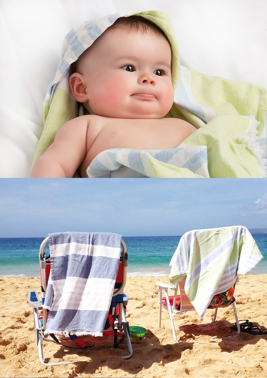 加拿大 lulujo - 幼童多用毯-綠色