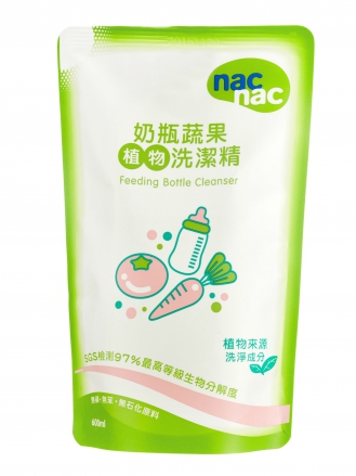 nacnac奶瓶蔬果洗潔精補充包-600mL