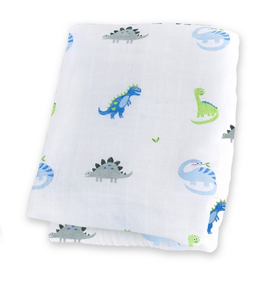 加拿大 lulujo - 嬰兒包巾-恐龍