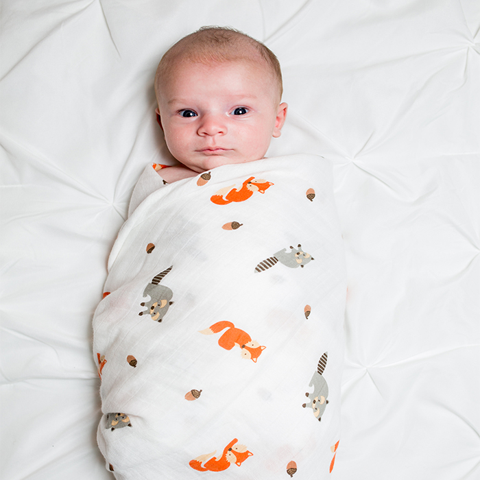 加拿大 lulujo - 嬰兒包巾-森林動物