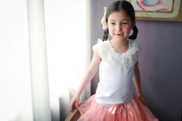 shining.gifts - 棉花糖澎澎裙-粉嫩橘 (2y)