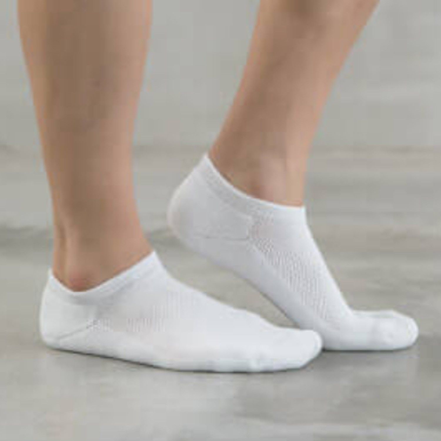 貝柔機能抗菌萊卡除臭襪3入組(男氣墊船襪)-白色 (24-27cm)