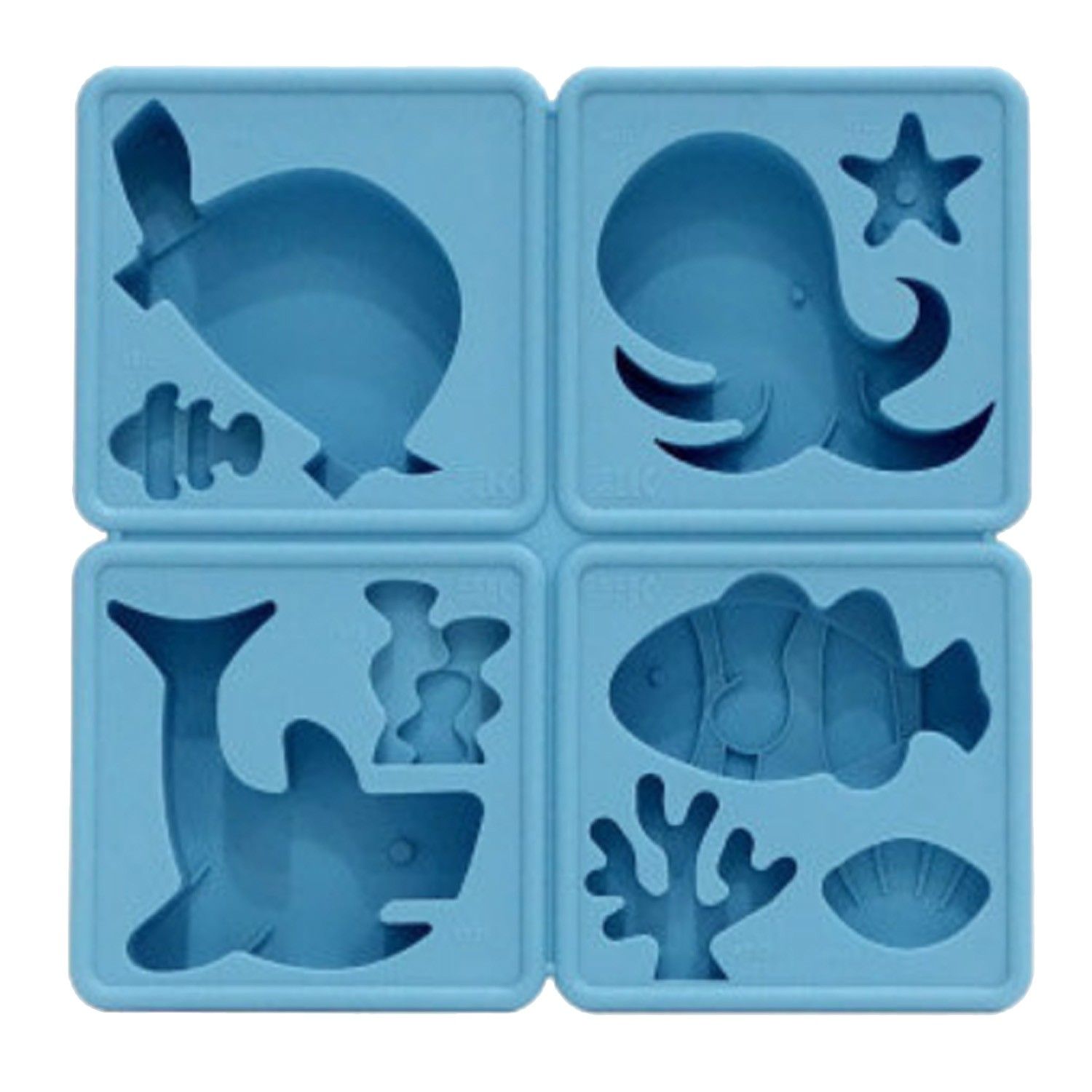 Story mold 可愛動物造型模組 (海洋世界 - 深藍)-藍