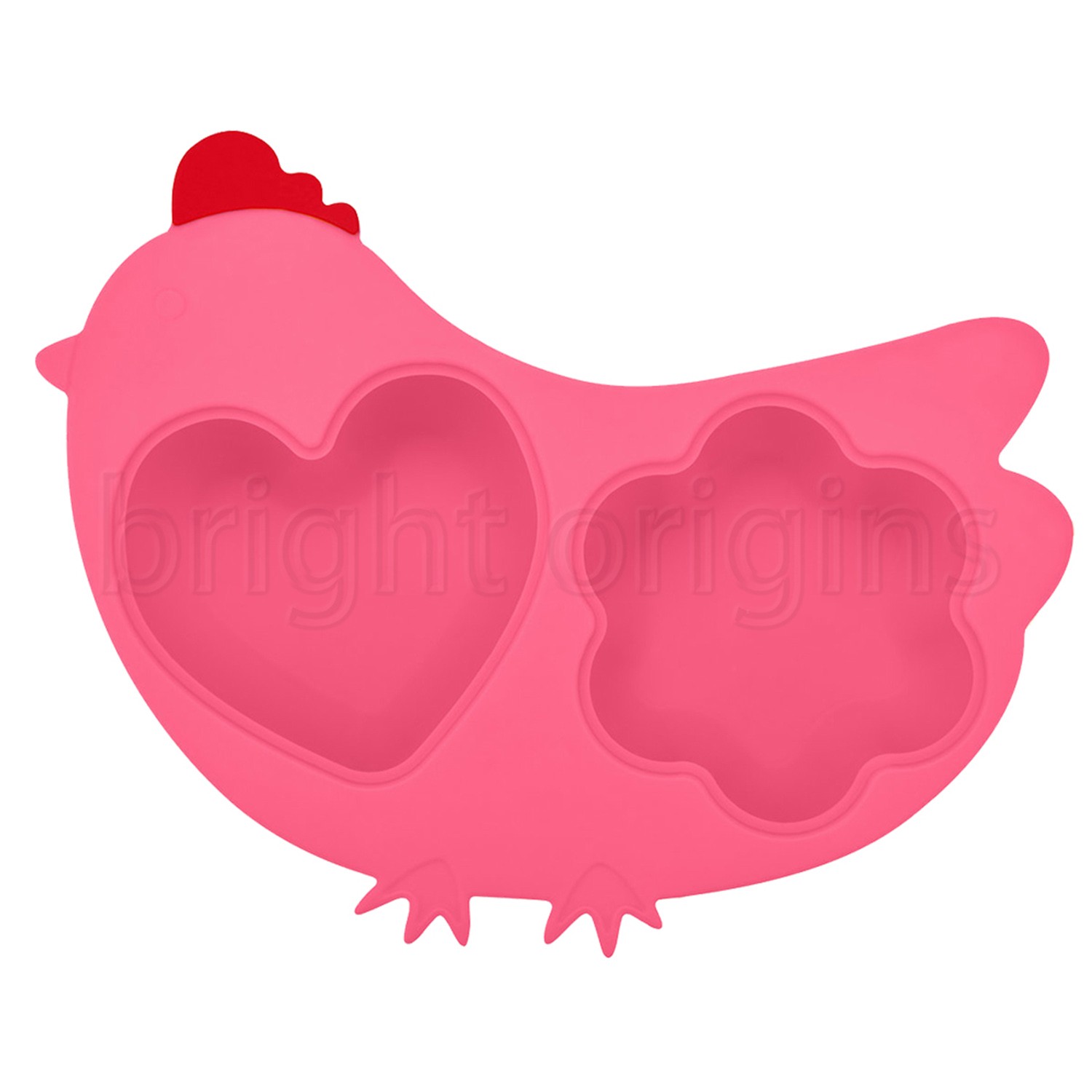 Innobaby 歡樂小雞矽膠蒸盤-桃紅
