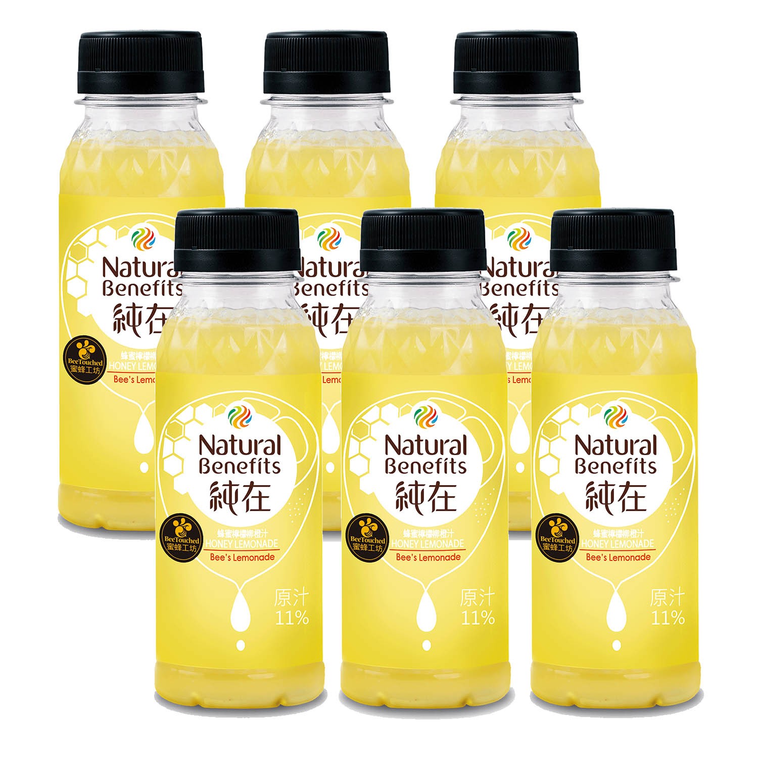 冷壓蔬果汁【蜂蜜檸檬柳橙235mL*6瓶裝】-235mL*6瓶