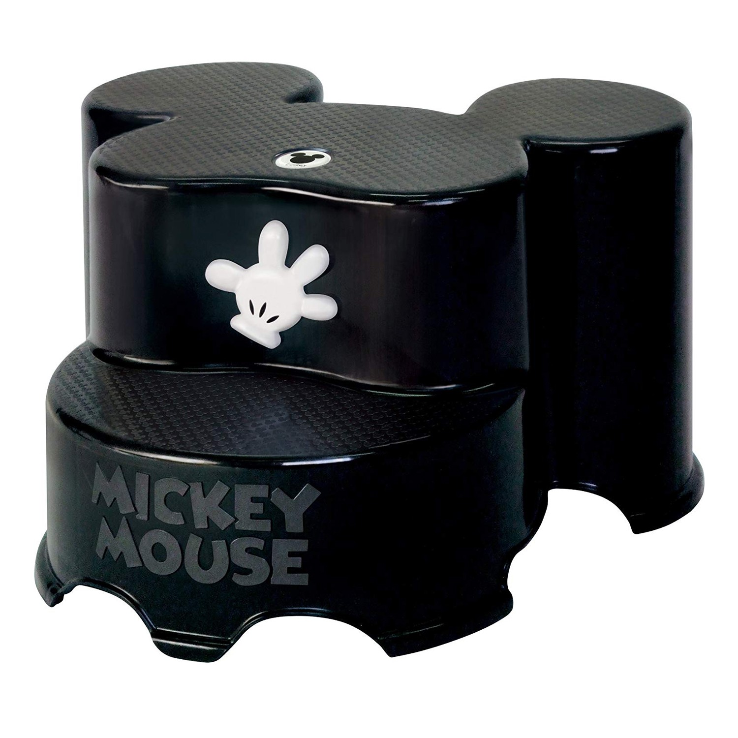 日本製米奇頭型階梯椅-米奇-黑 (36.5*40*22cm)