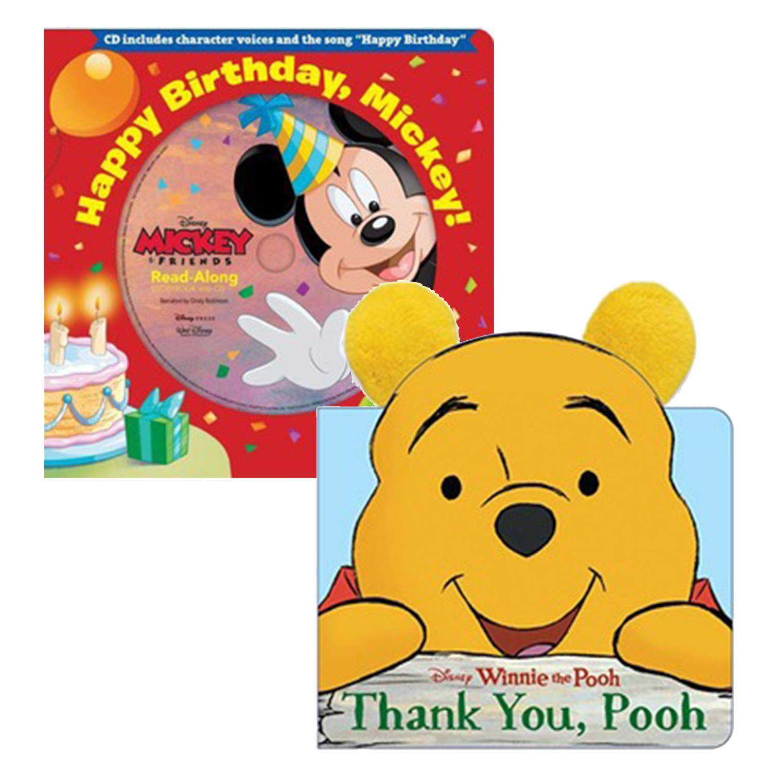 【合購】米奇生日快樂！+謝謝你，維尼 (厚頁書)