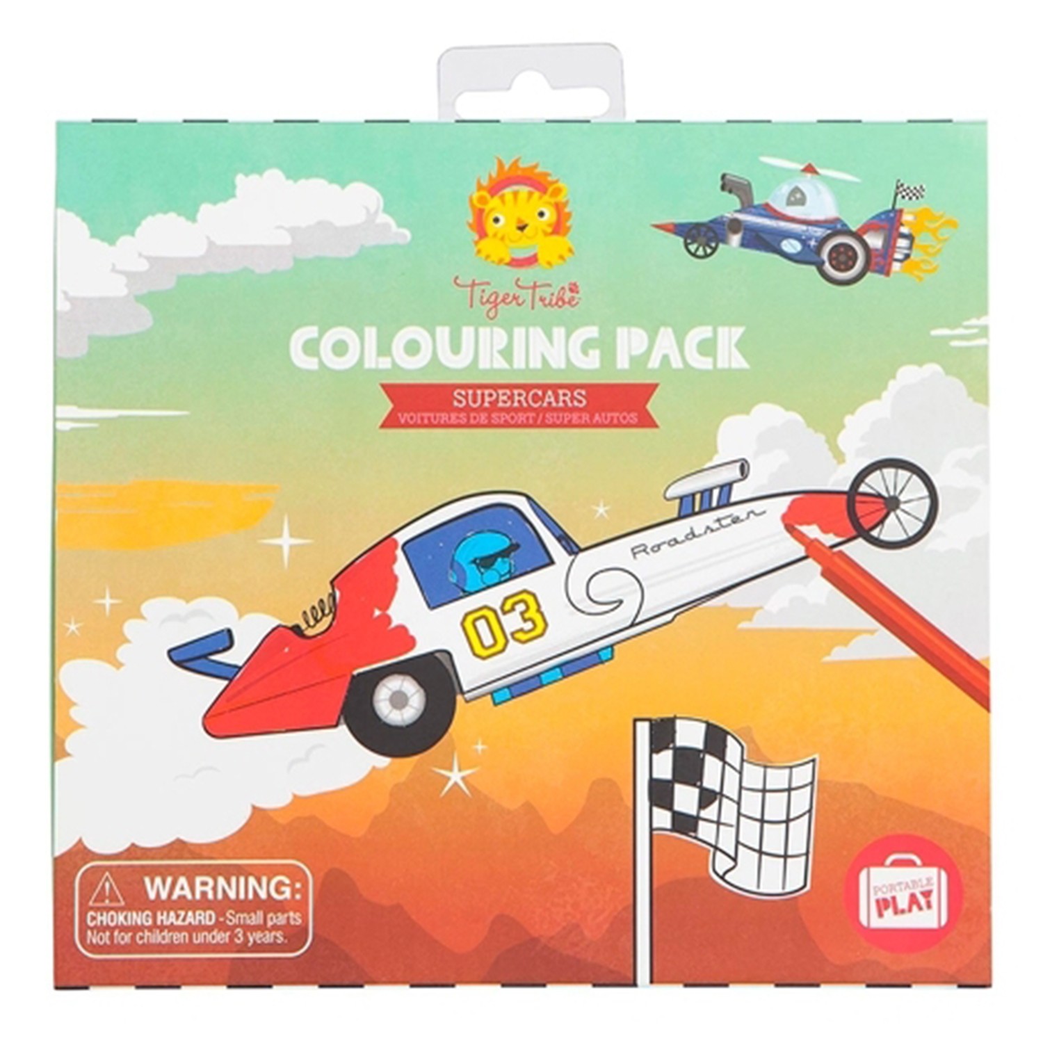 輕巧著色盒-酷炫賽車