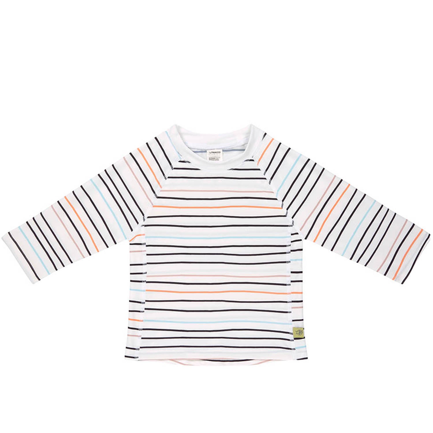 嬰幼兒抗UV長袖泳裝上衣-線條粉 (12個月)