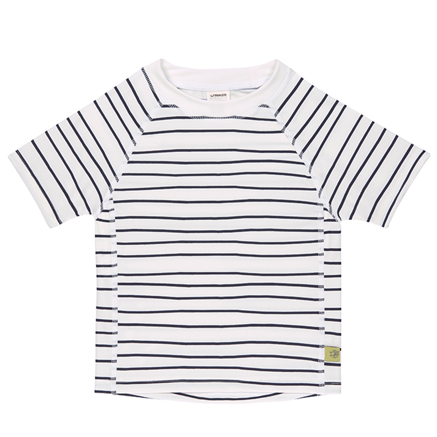 嬰幼兒抗UV短袖泳裝上衣-線條藍 (12個月)