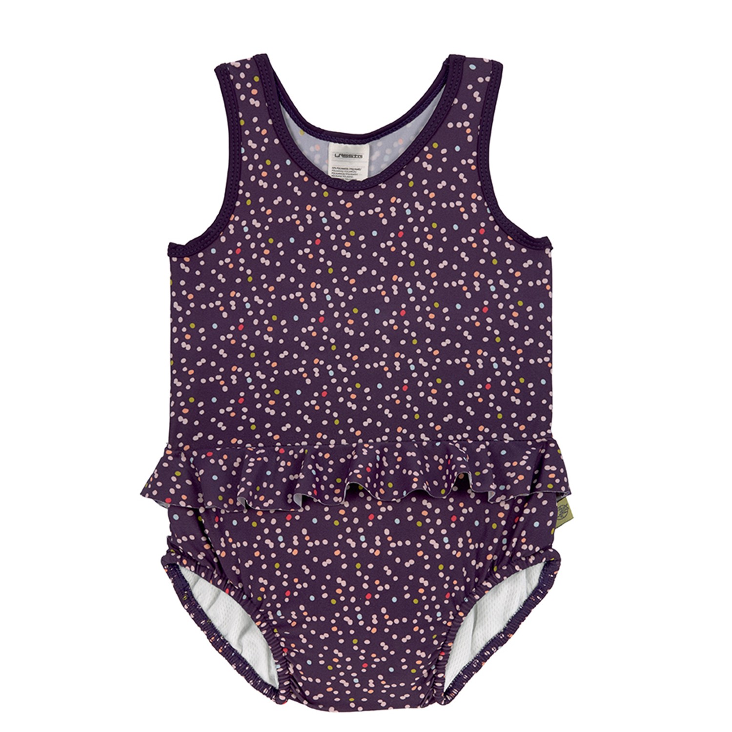 嬰幼兒抗UV連身式泳裝-小點點 (12個月)