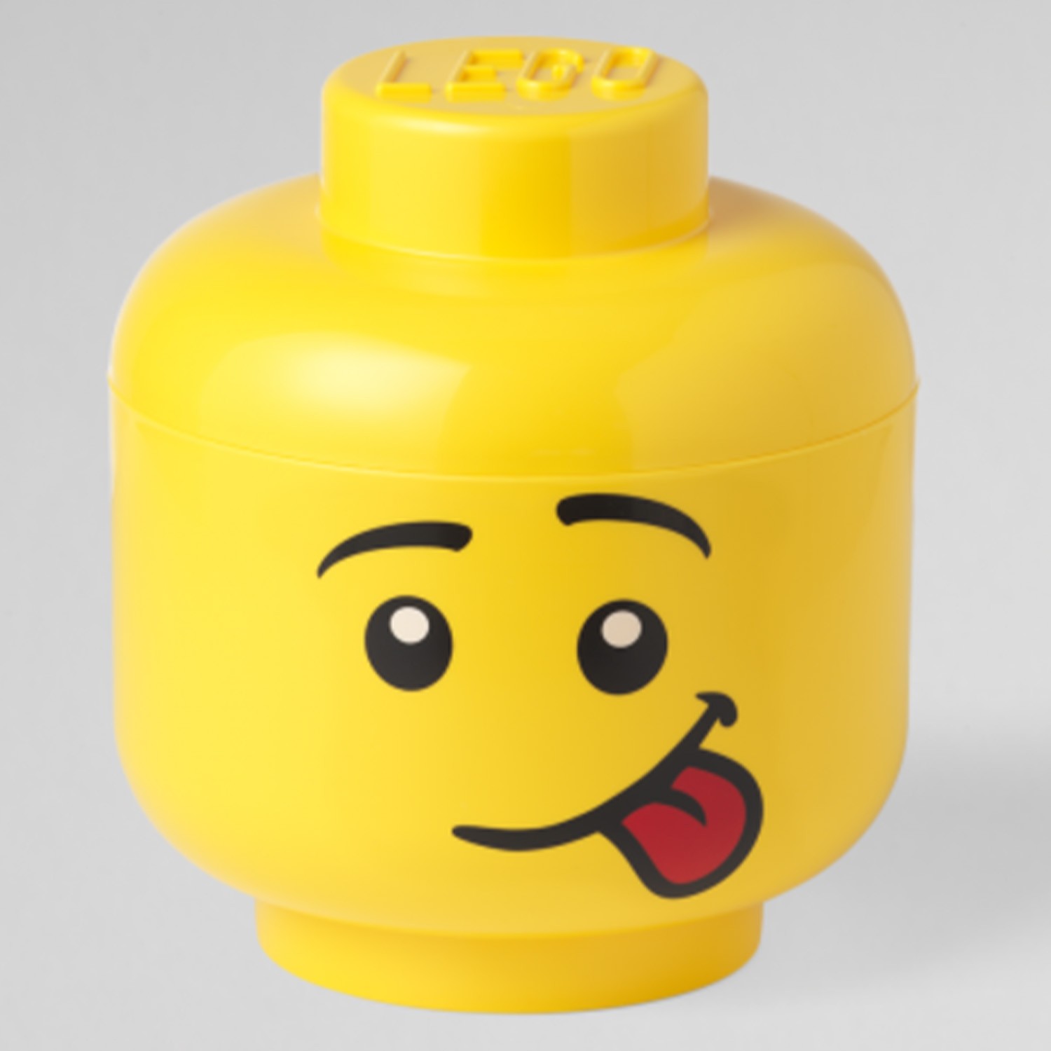 放大版樂高人頭收納盒-大頭L-俏皮男孩 (24*24*26cm)