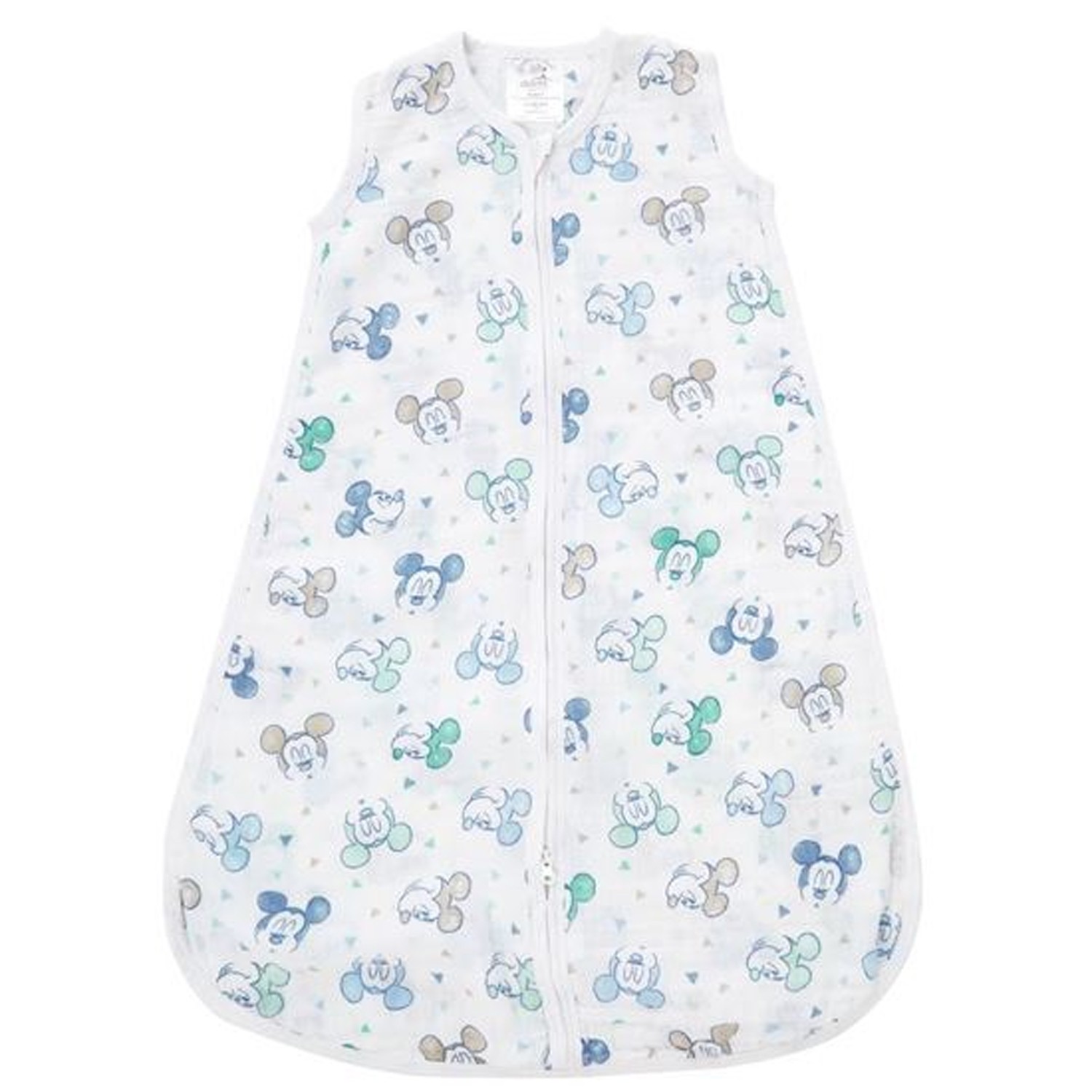 睡袋-迪士尼棉紗防踢睡袋-米奇M號 (肩寬：27cm  下擺最寬處：50cm  長度：76cm)-M號(6-12m ' 7-11kg' 66-79cm身高的嬰兒)