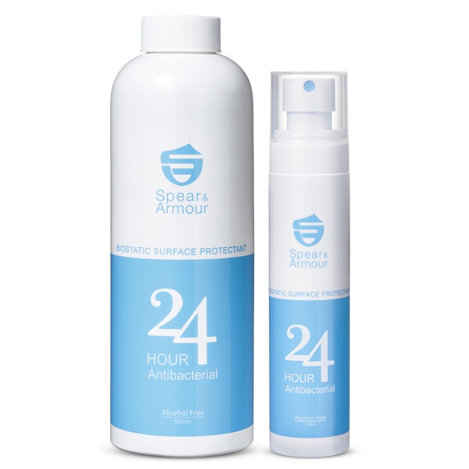 抗菌補充兩入組-24小時表面長效防護噴劑-補充瓶(500ml)+噴劑(100ml)