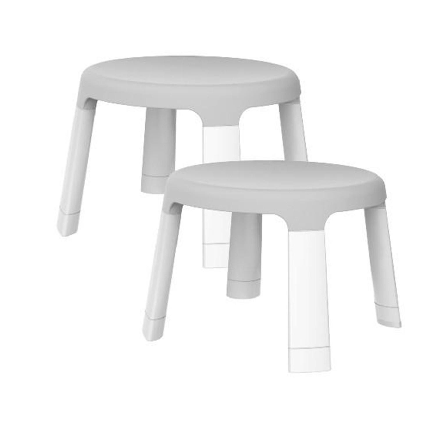 遊戲桌配件 二入椅-灰