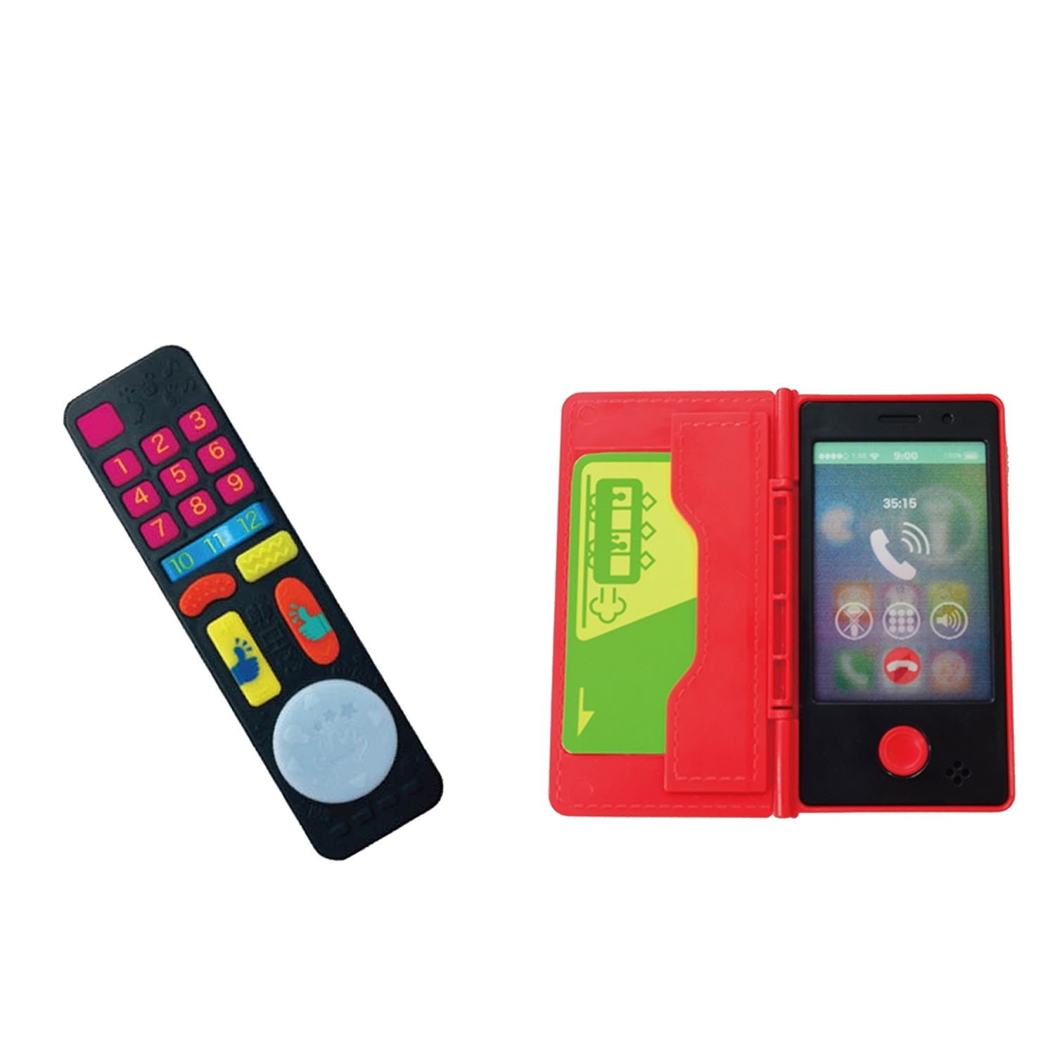 【不搶爸媽3C超值組】刺激腦力遙控器玩具＋寶寶的iT手機玩具