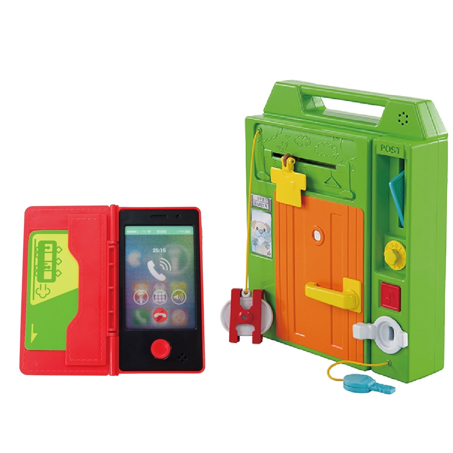 【外出攜帶超值組】益智手提聲光遊戲機＋寶寶的iT手機玩具