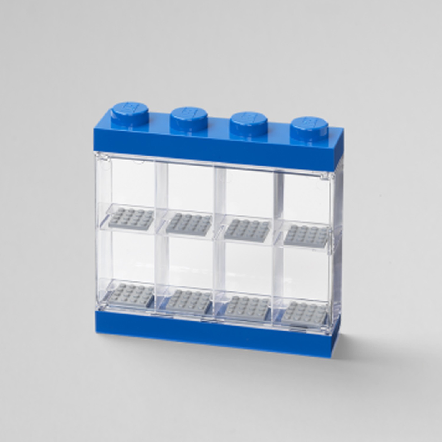 樂高人偶展示盒8格-經典藍 (19.1 x 4.7 x 18.4 cm)