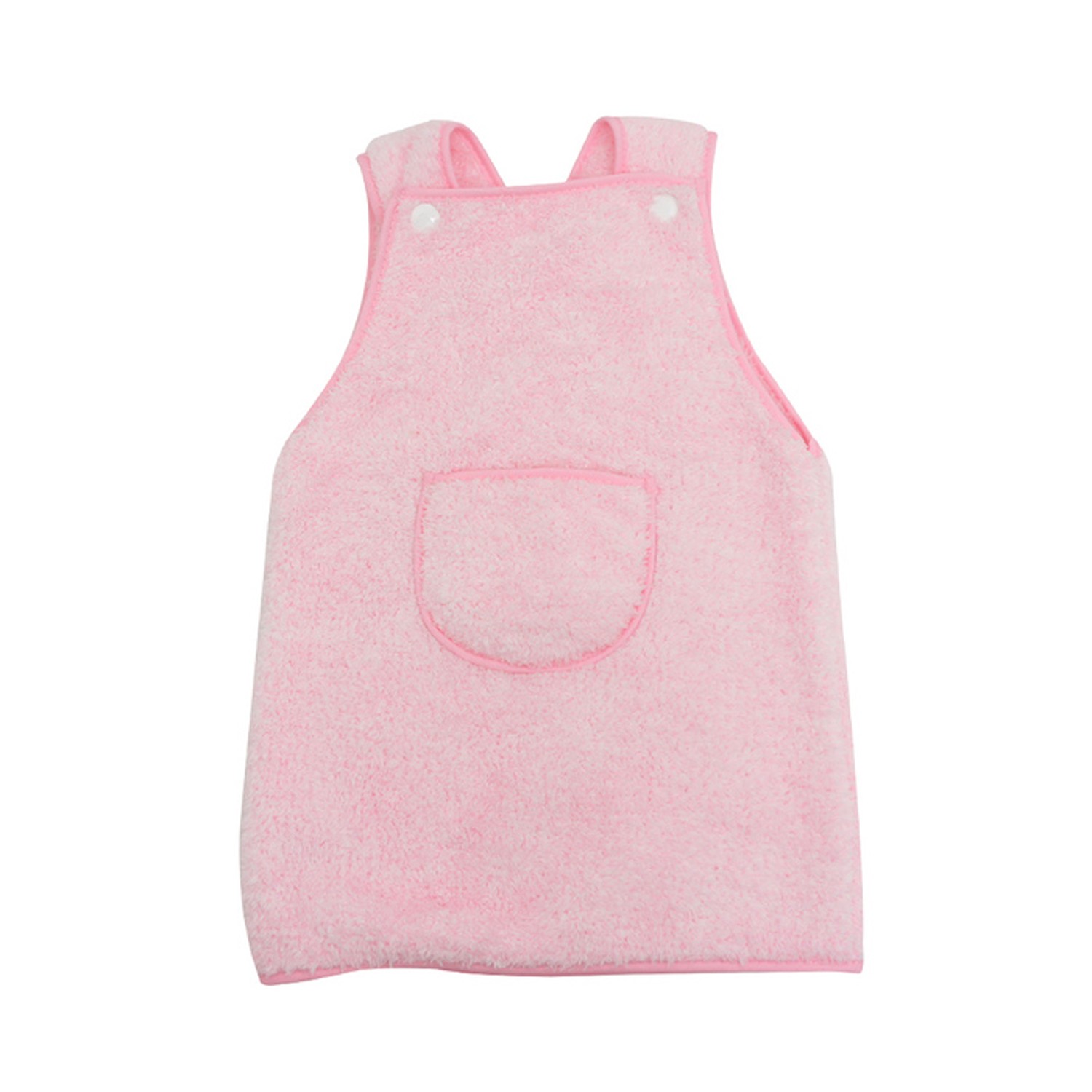 抗菌防臭超細纖維圍裙造型擦手巾-淺粉 (37*39(CM))