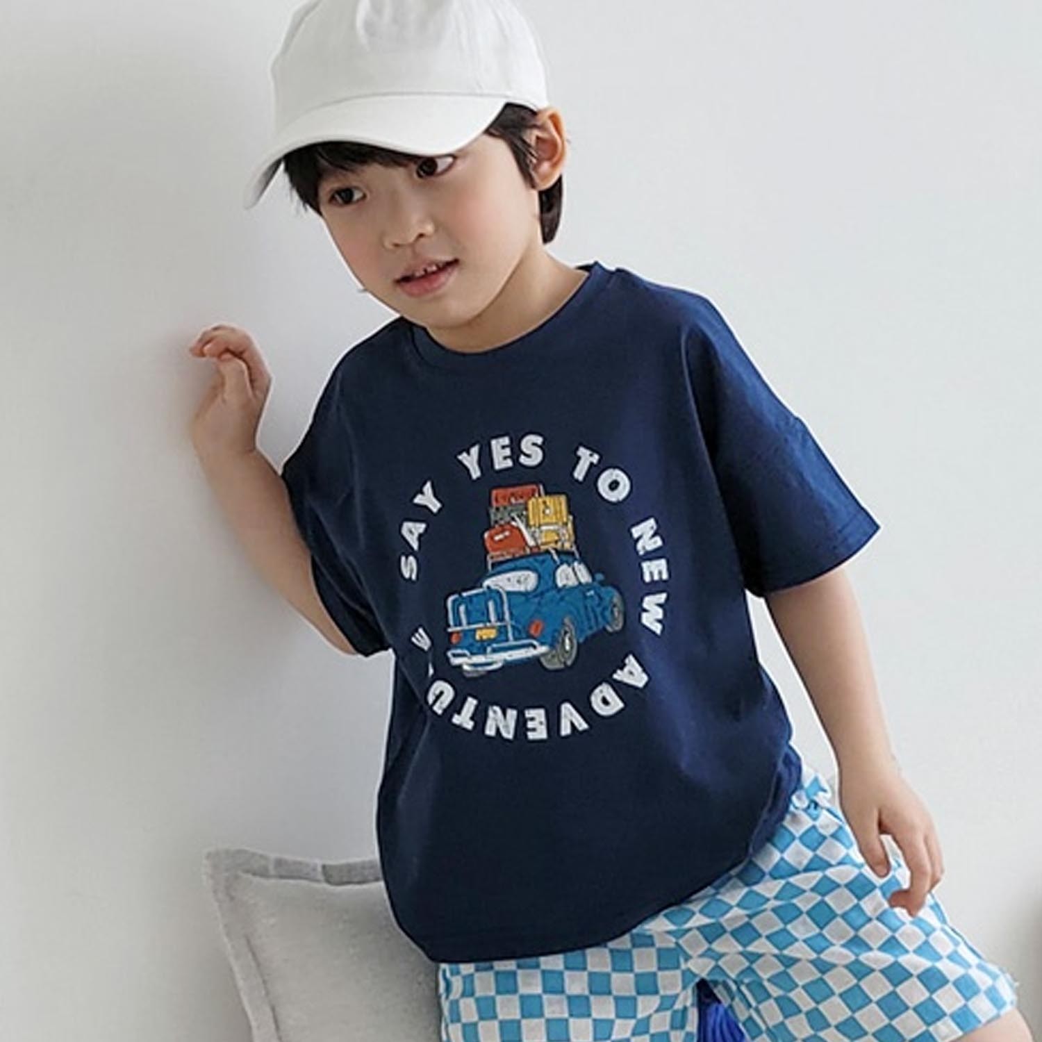 滿載車車T-深藍 (5號[90-95cm])