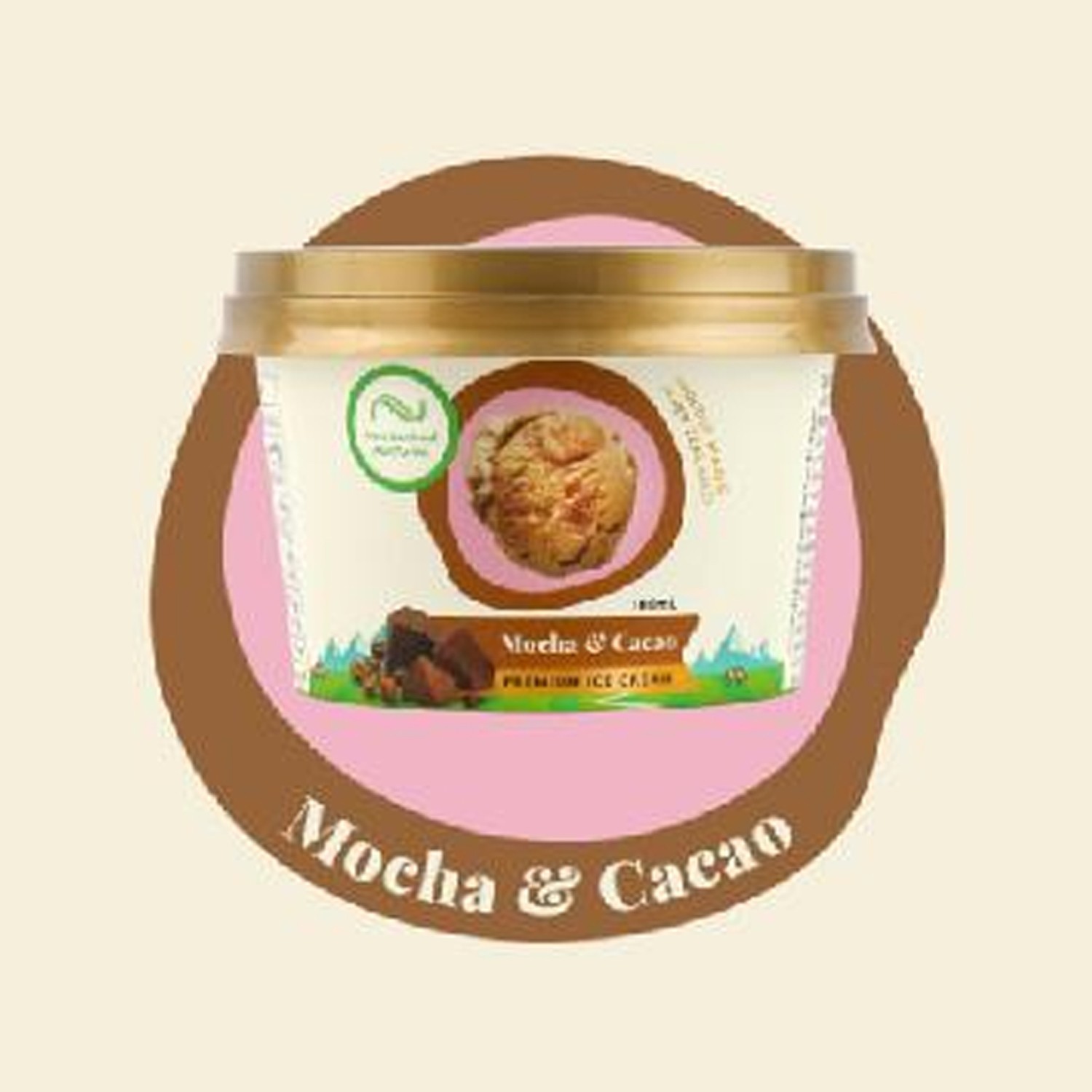 【壽滿趣】紐芝蘭樂活冰淇淋迷你杯(摩卡可可)-60ml/盒