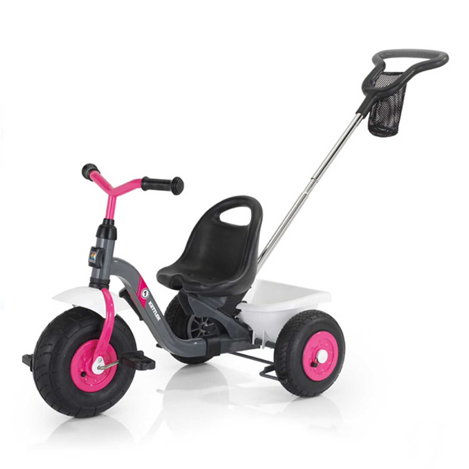 頂級2合1三輪推車-淑女粉