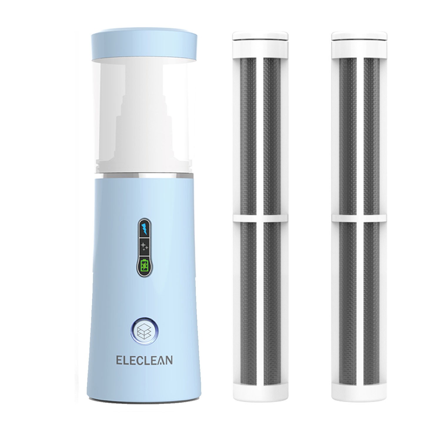 [獨家組合] e立淨消毒噴霧製造機-(含活化晶球1+1組/可使用一年)-晴空藍