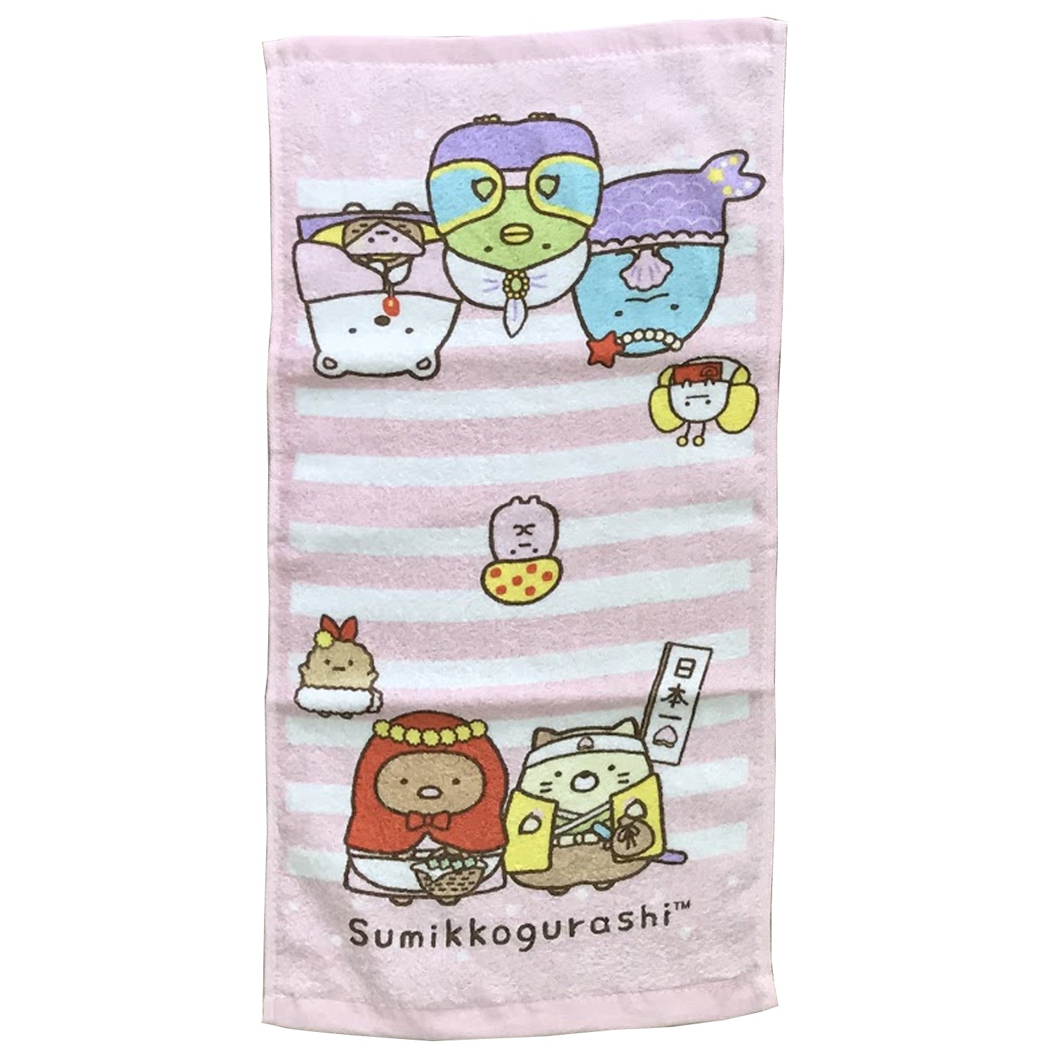 角落小夥伴電影版印花童巾-粉 (28*51cm)
