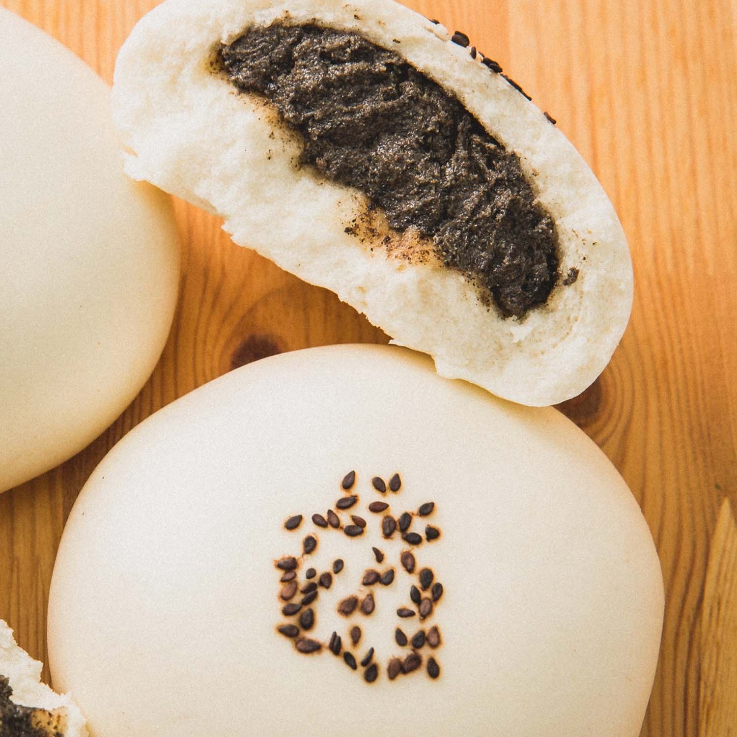 芝麻包(全素)(4入)-130克/顆