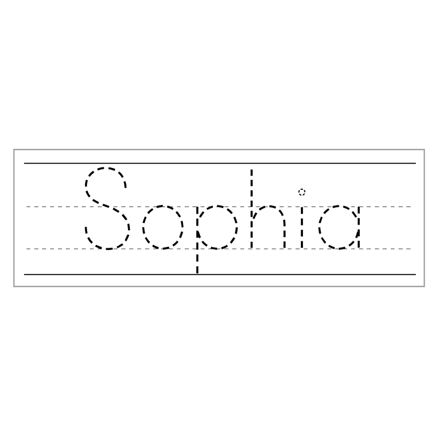 印章-習字印章(英文) (4X1.5cm)-1入