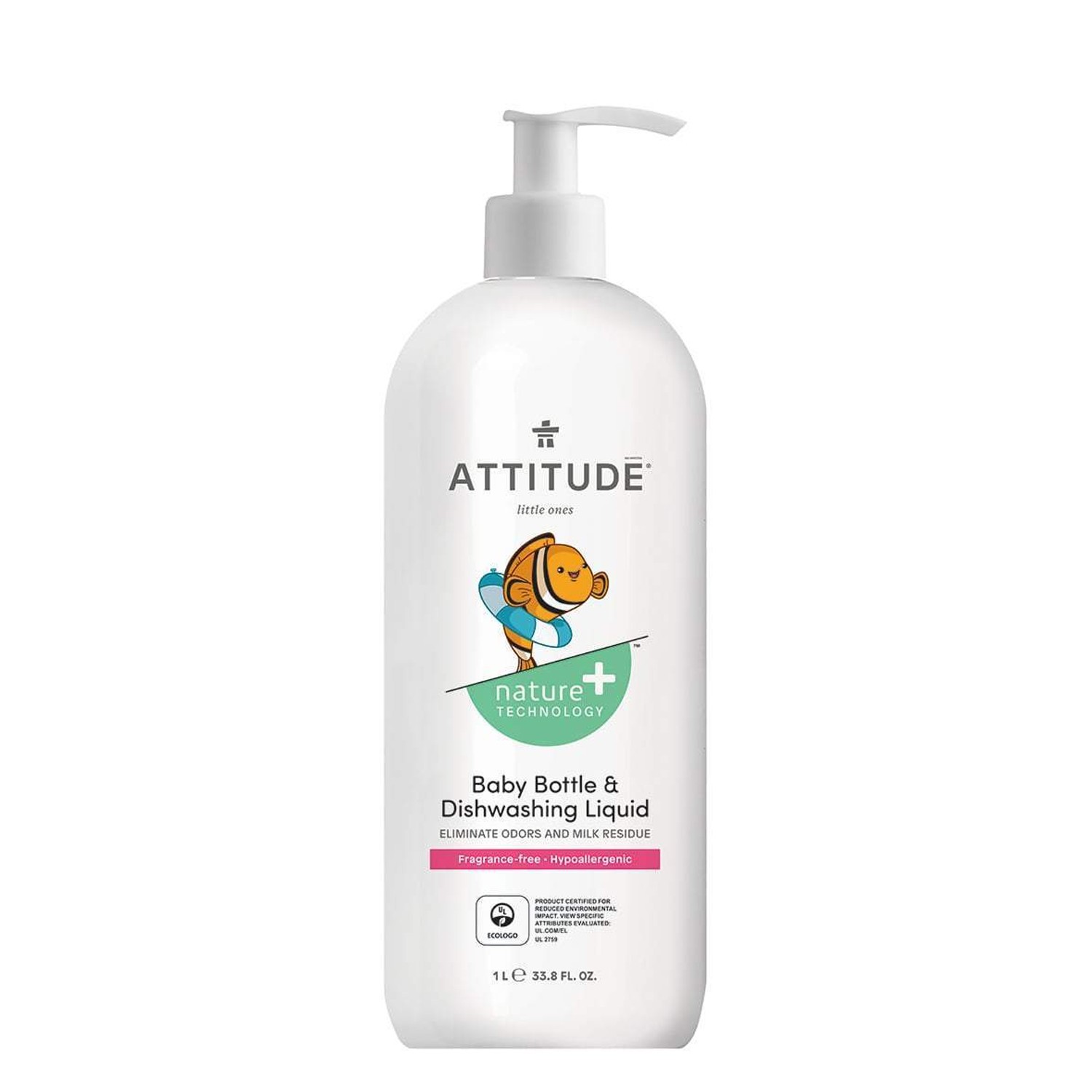 嬰幼兒奶瓶餐具洗潔精(壓頭)-1L