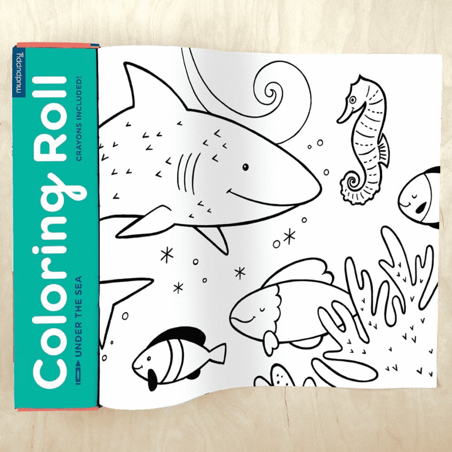 【新品】塗鴉畫軸-海底世界