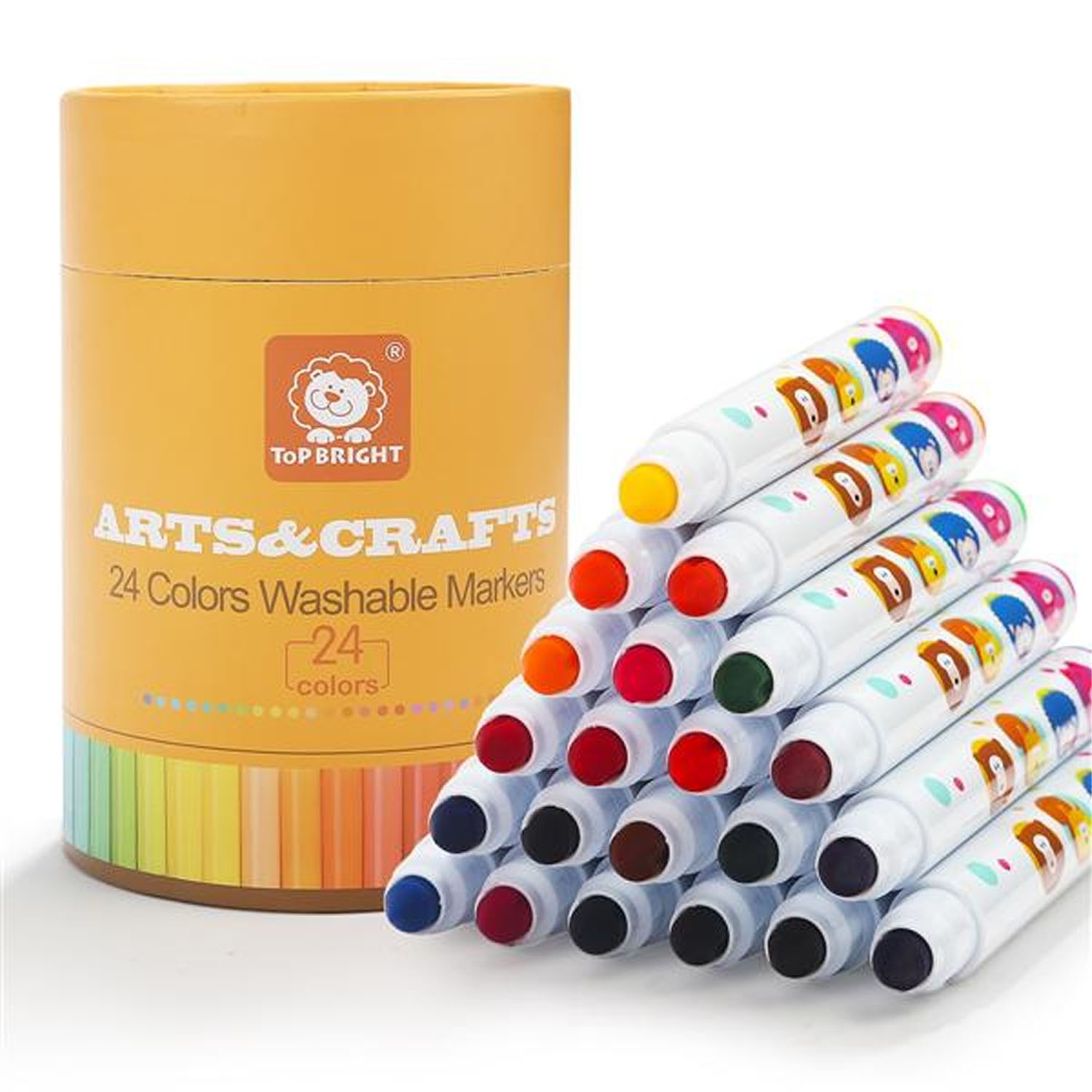 小小藝術家安全可水洗彩色筆-24色