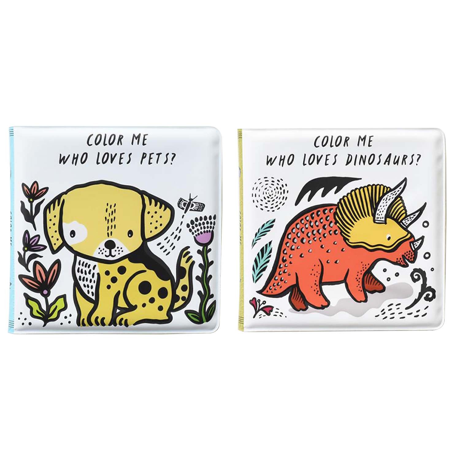 【合購組】變色洗澡書-誰不喜歡恐龍+誰不喜歡寵物