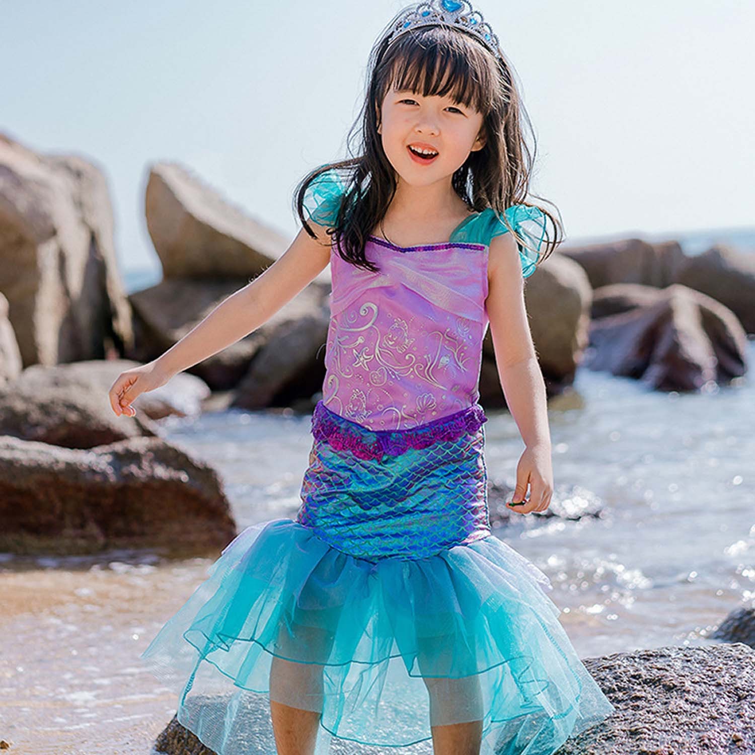 萬聖cosplay造型服裝-小美人魚 (110cm)