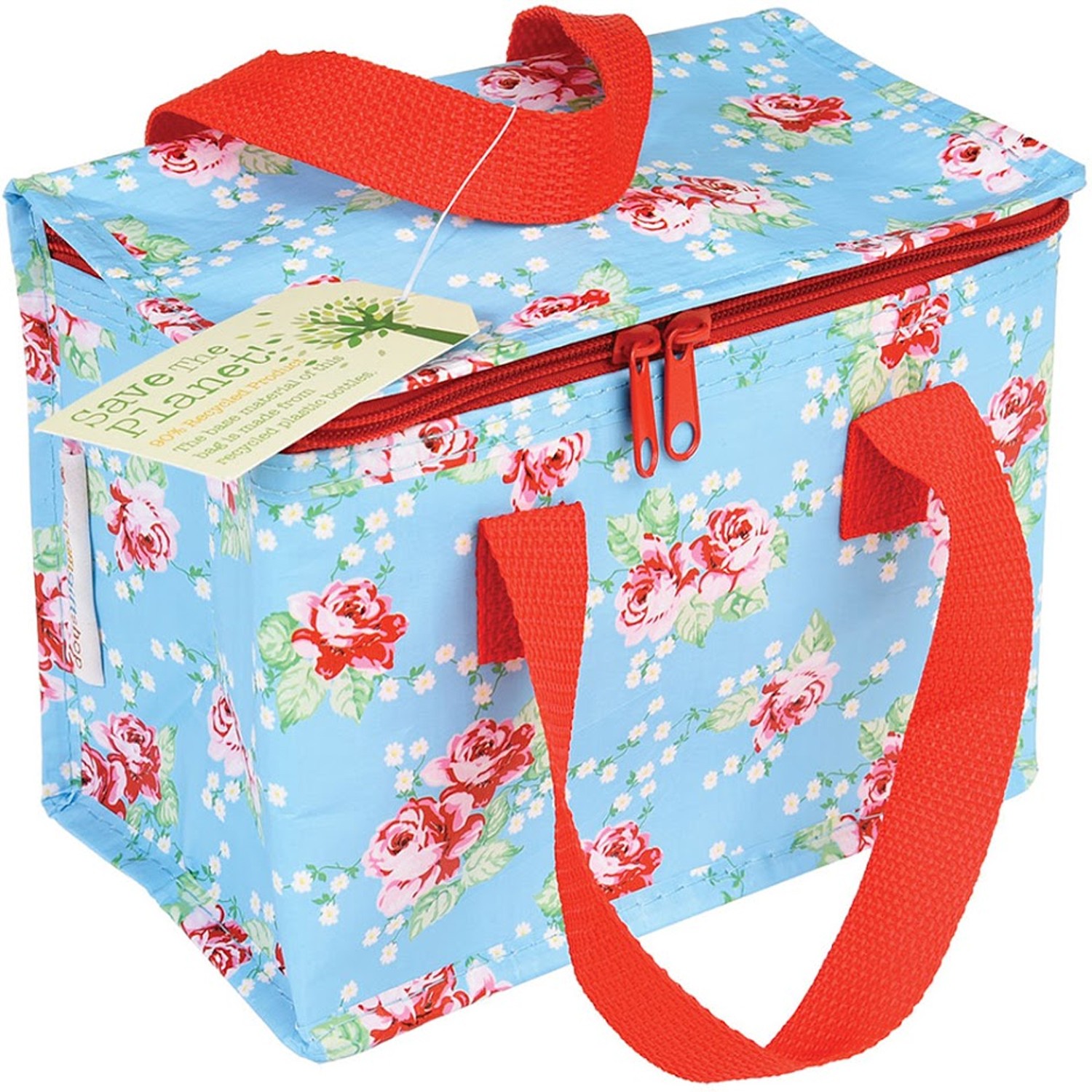 環保保溫袋/保冷袋/便當袋/野餐袋-英式玫瑰