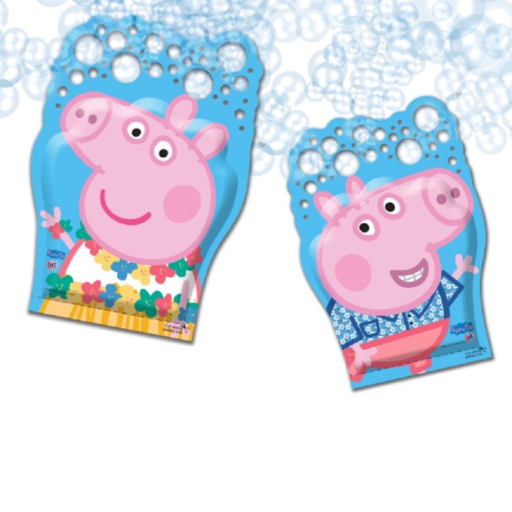 【新品】粉紅豬小妹-泡泡手套2入組