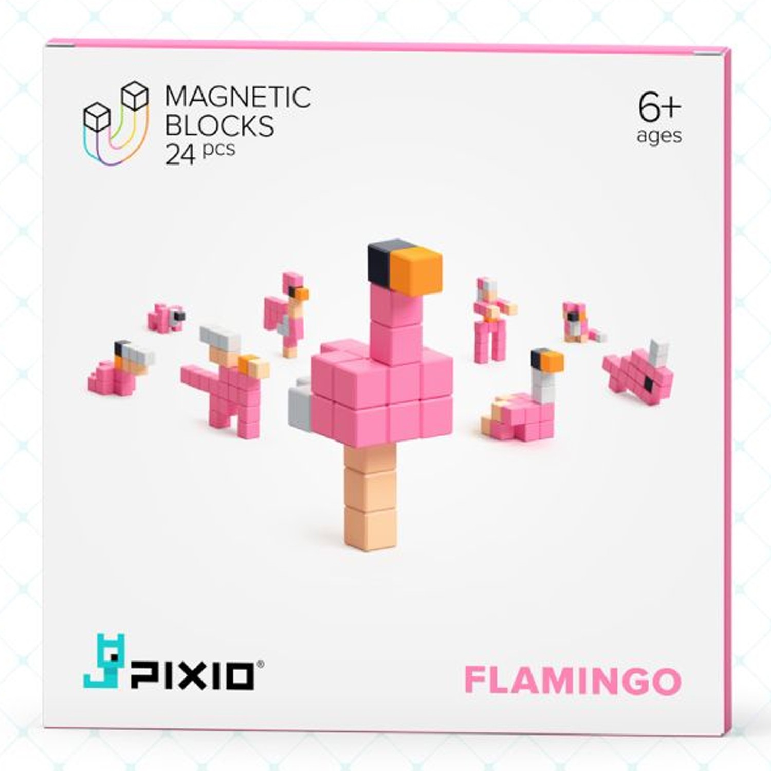 磁力像素小魔方-故事系列-舞動紅鶴24