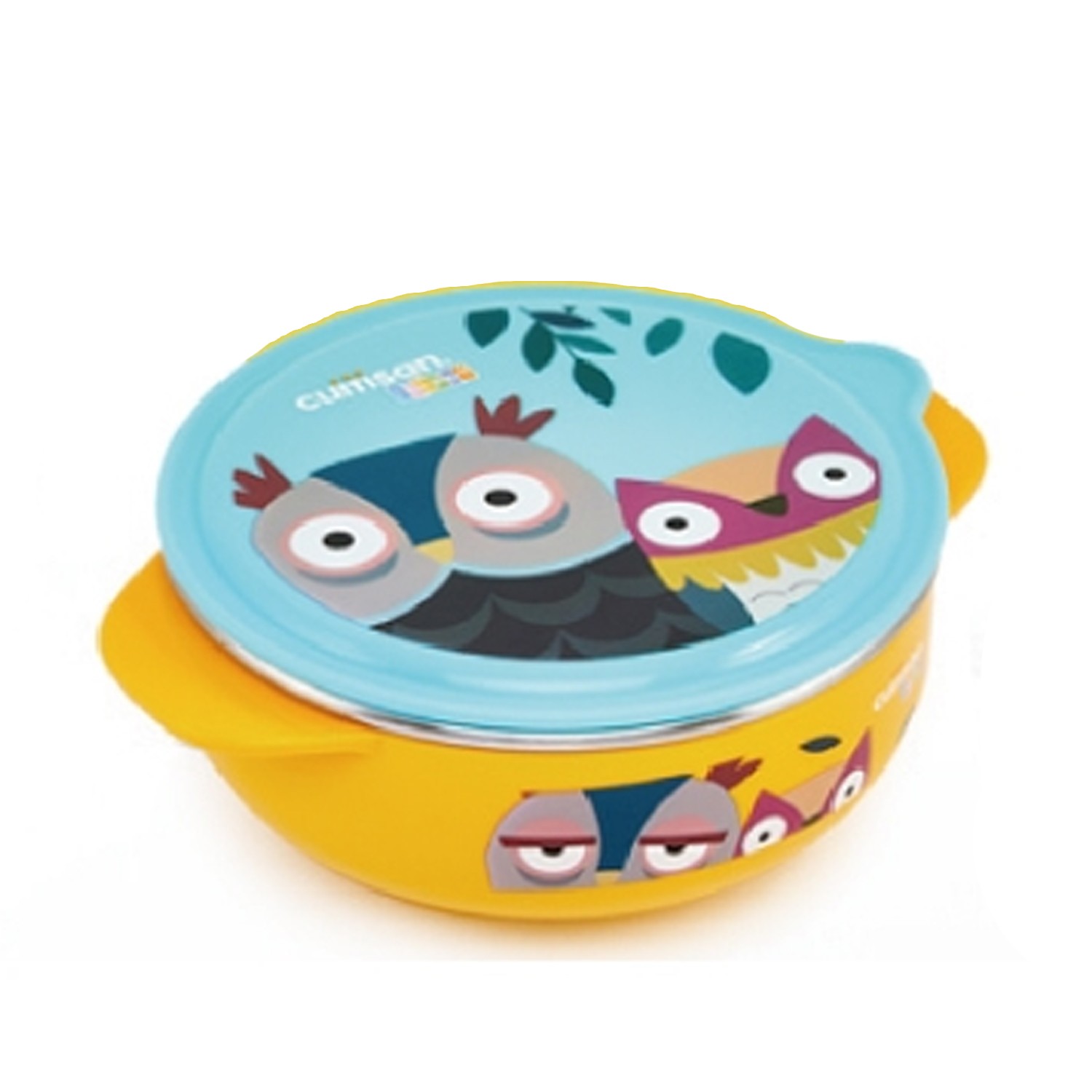 兒童酷夢系列-小鷹主食碗 (400ml)-月光亮黃