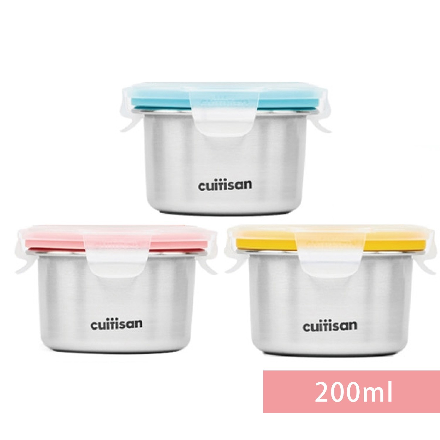 兒童酷夢系列-副食品多用途三色保鮮盒200mlX3色