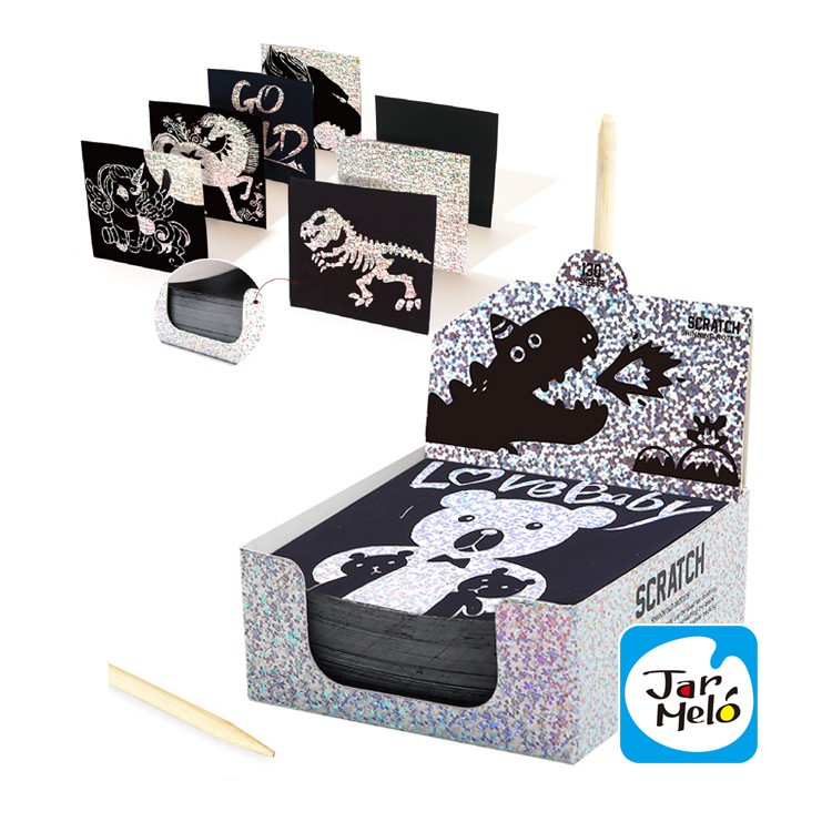 創意便籤-亮銀刮畫組