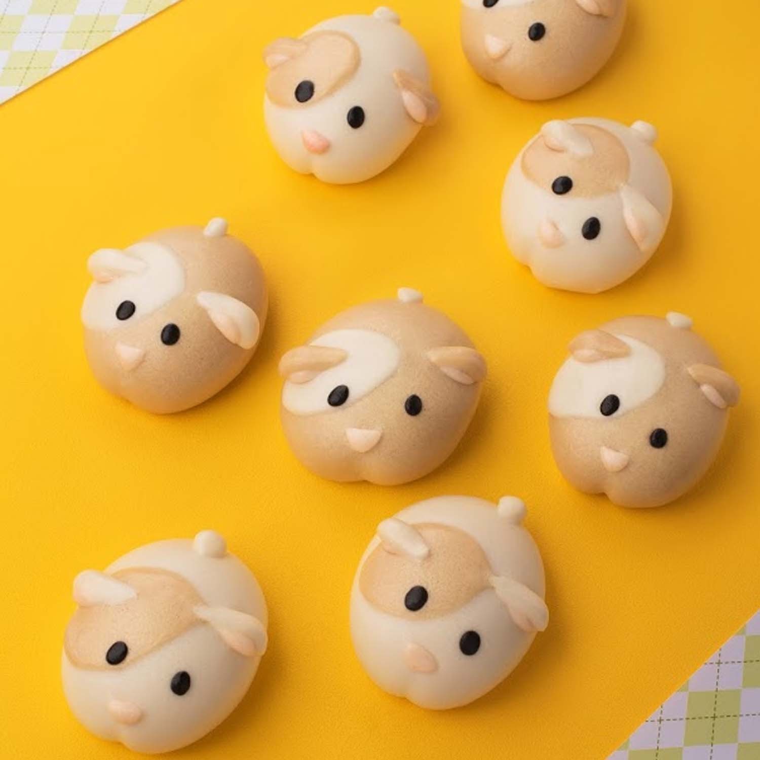 天竺鼠寶寶造型饅頭8入-370g
