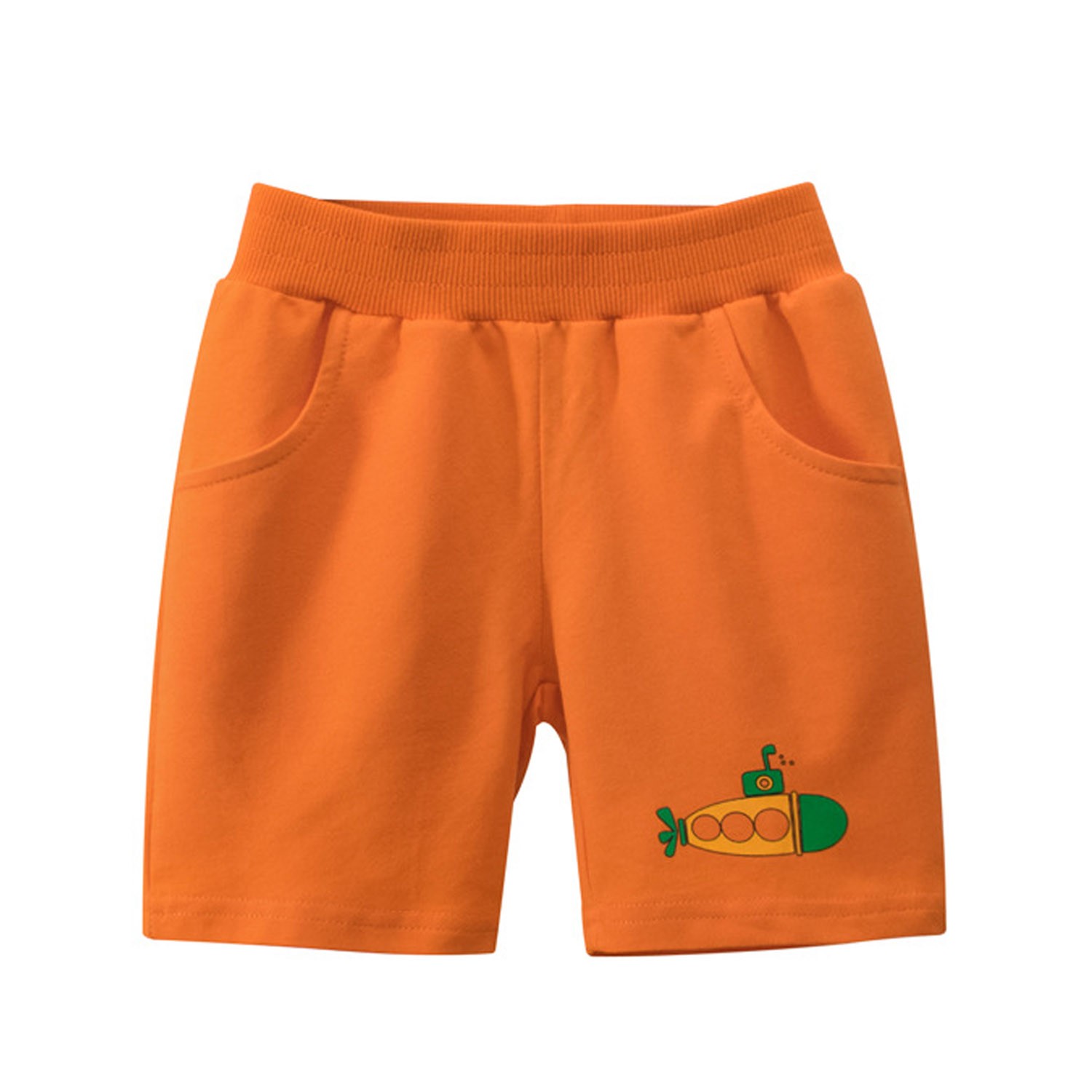 交通工具五分褲-糖橙 (90cm)