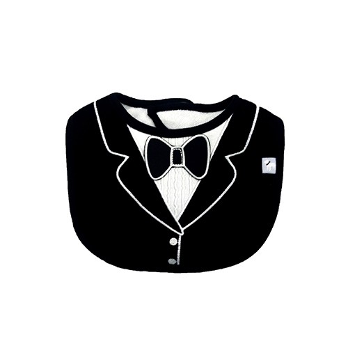 經典小紳士領結圍兜-黑領結 (Free)