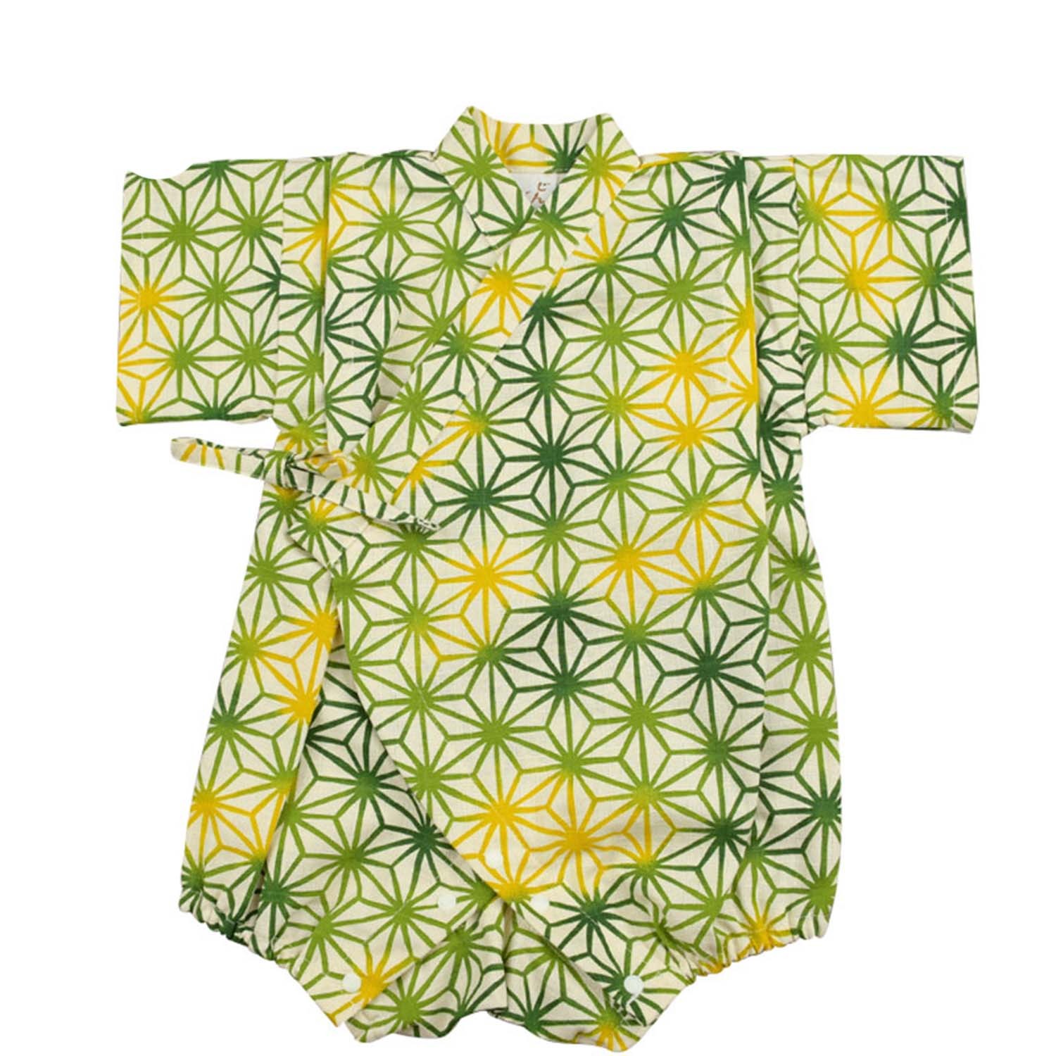 甚平包屁衣-麻葉-綠色 (60cm)-團購專案