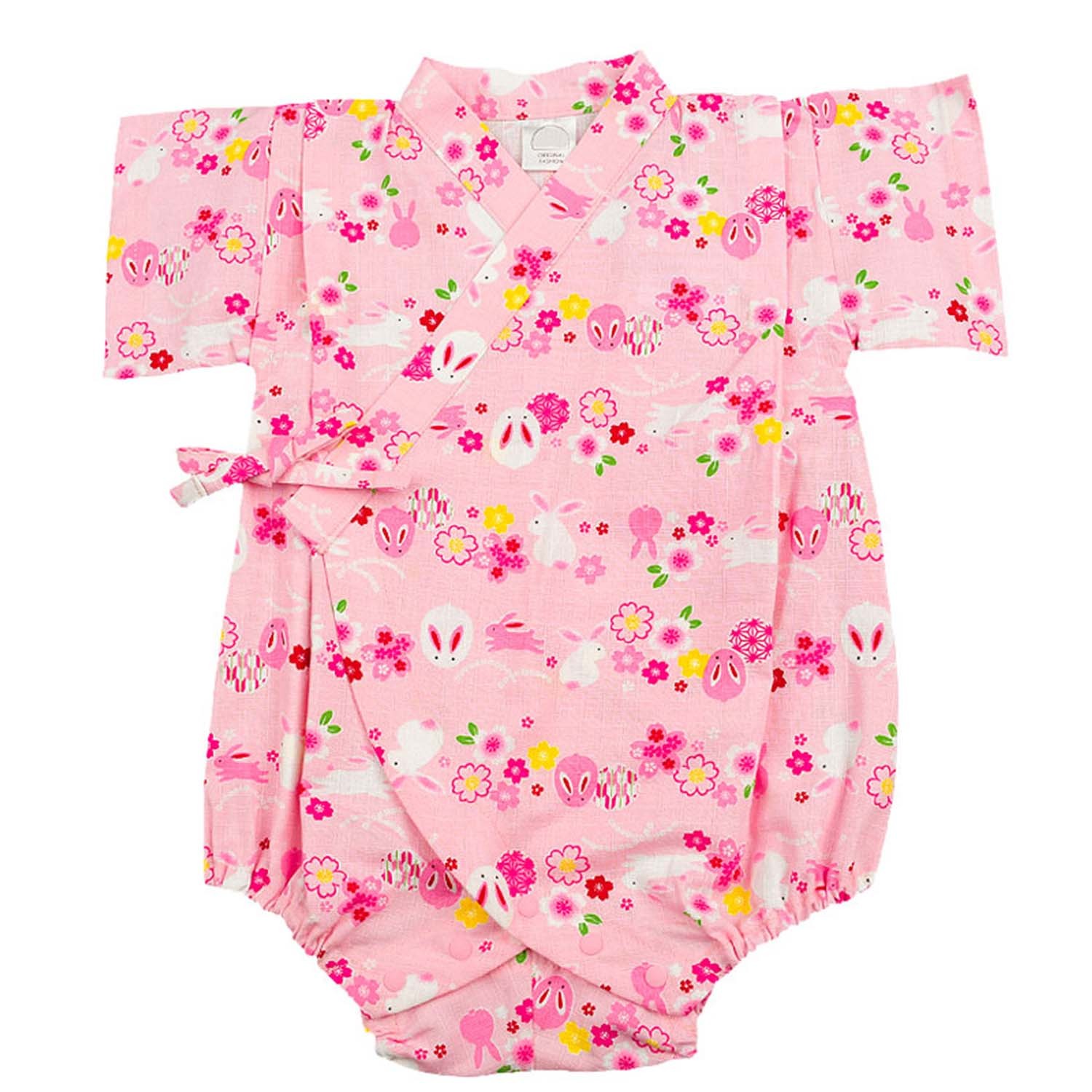 甚平包屁衣-兔子-粉紅色 (70cm)-團購專案