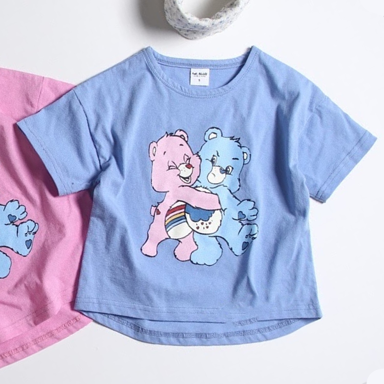 愛心熊T-藍 (5號(90-95cm,10-13kg))