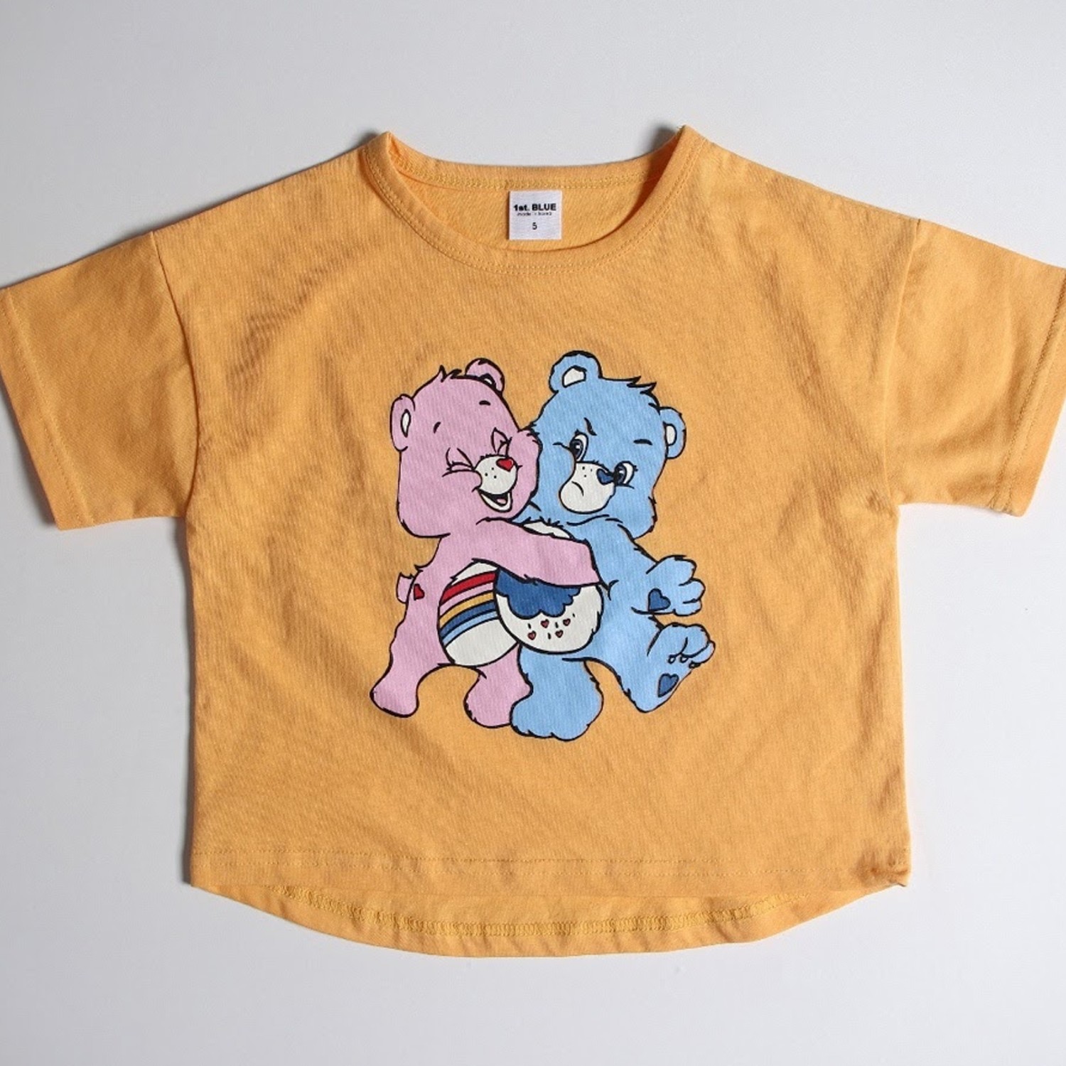 愛心熊T-芥末黃 (5號(90-95cm,10-13kg))