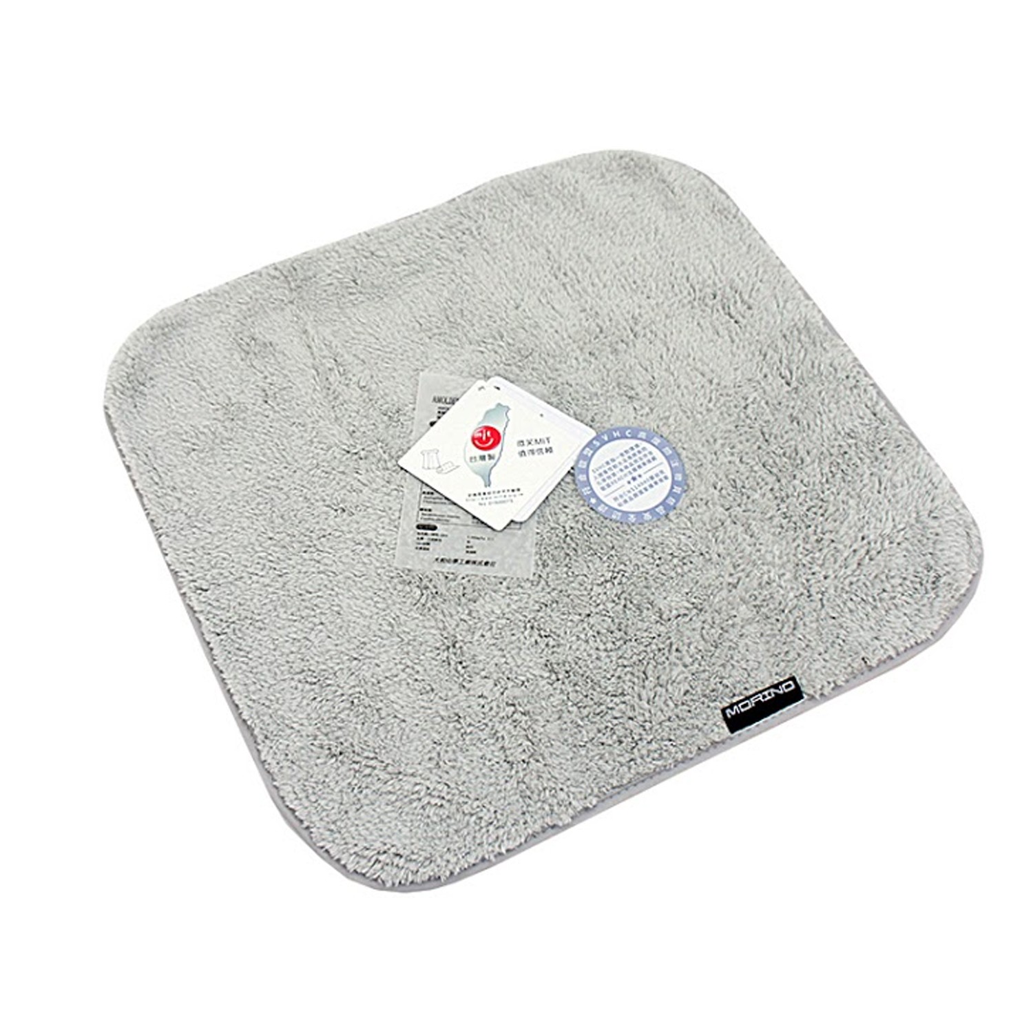 抗菌防臭超細纖維素色小手巾-銀灰 (25x25cm)